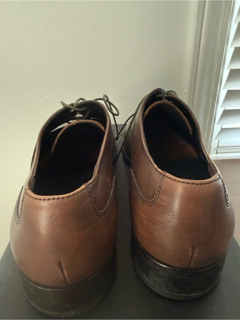 Boss HUGO BOSS Brown Moc Toe Oxford Dress Mens Shoes 11.5